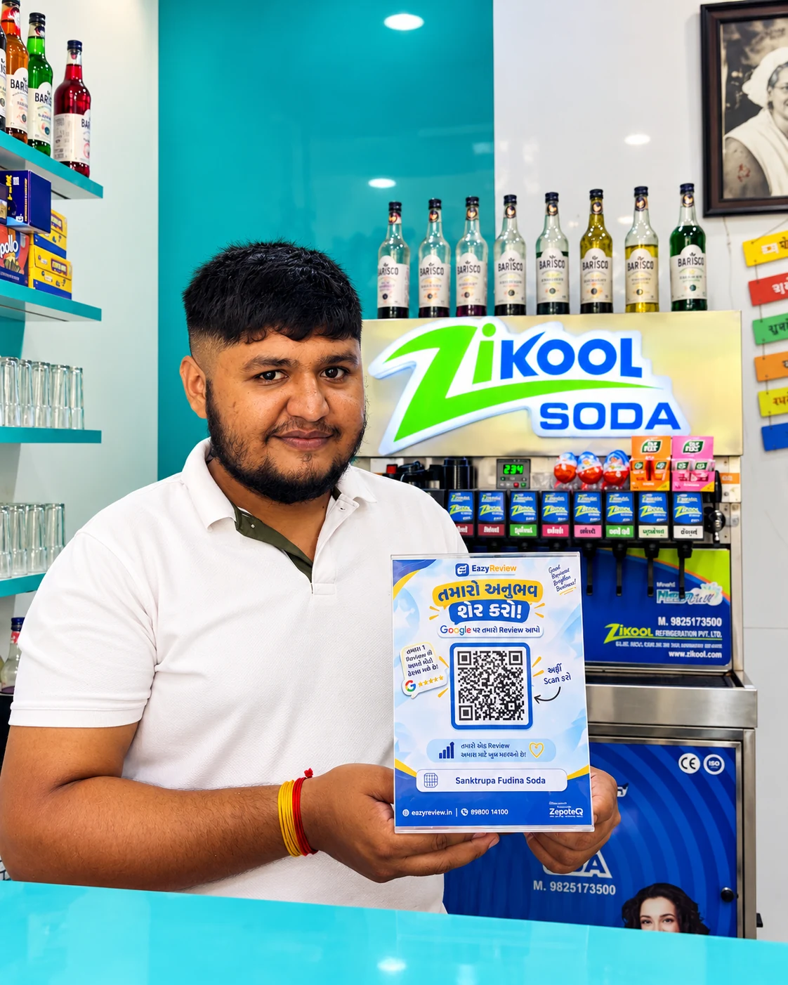 Customer at Santkrupa Fudina Soda