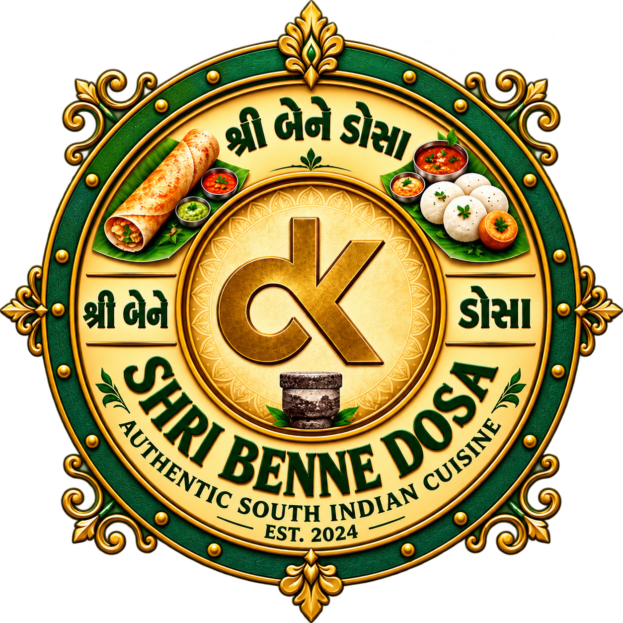 Kanchipuram Cafe by Sri Benne Dosa logo